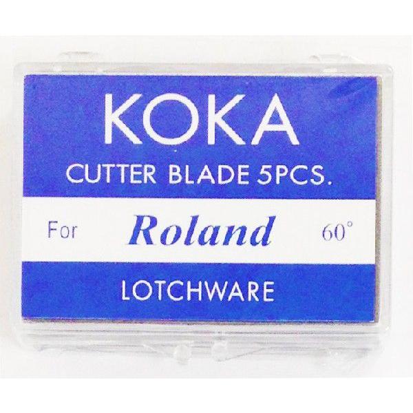 KOKA K-1103 ローランド 再販ご予約限定送料無料 プロッター用 5本入 OEM品 年中無休 替刃 60°