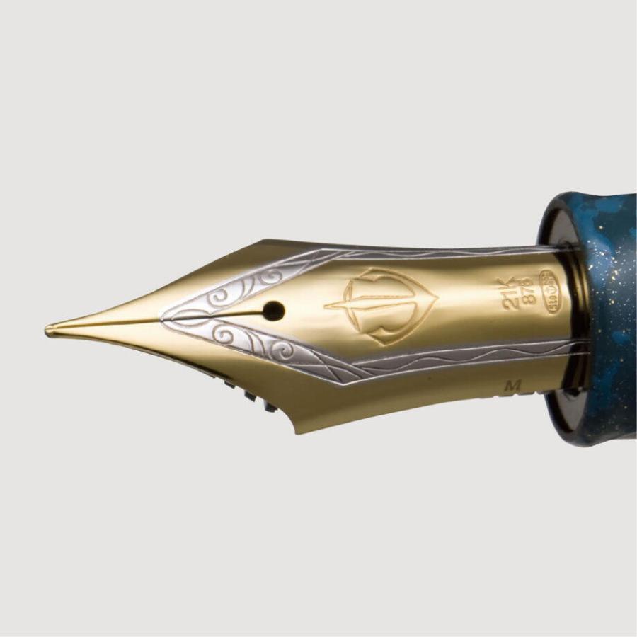 セーラー万年筆 伝統漆芸 彩雅 いろみやび 万年筆 藍碧 らんぺき 太字