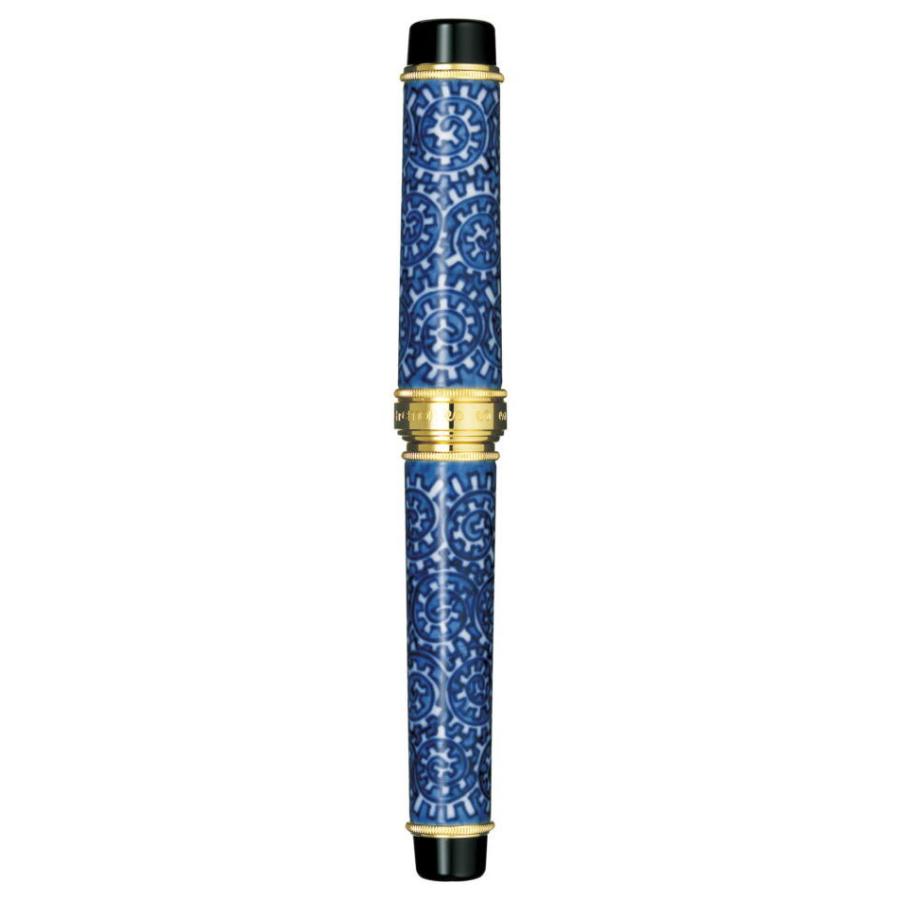 大幅値下げ【新品未使用】Sailor 万年筆 有田焼 セーラー　ホワイト・ブルー 新品)SAILOR セーラー 万年筆 CYLINT (シリント) ブラックステンレス