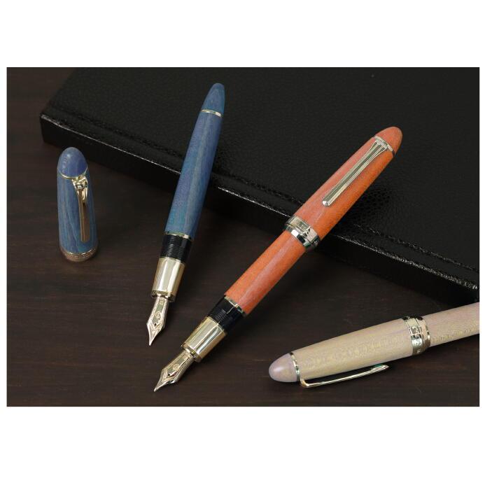 セーラー万年筆 ハードメープル万年筆 インディゴ 中細 MF 10-7830-340