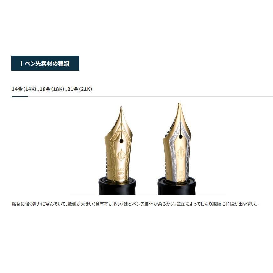 プロフェッショナルギア セーラー万年筆 スリム 銀 万年筆 ブラック