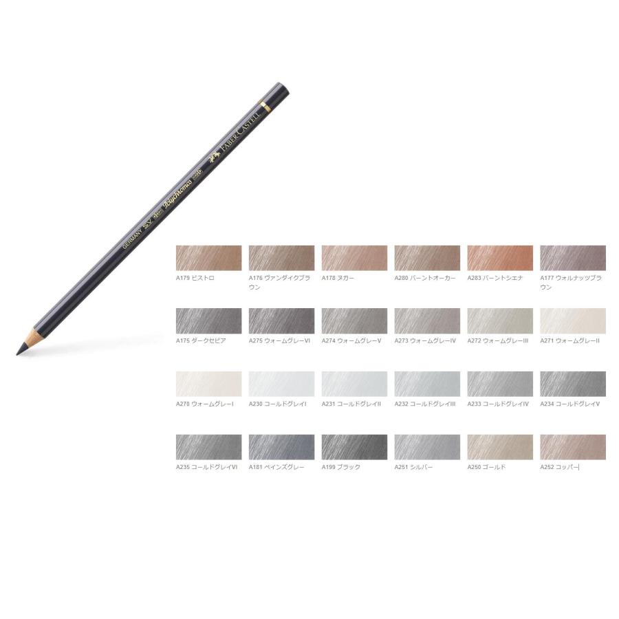 ファーバーカステル ポリクロモス ポリクロモス色鉛筆・単色（ミドルカドミウムレッド）