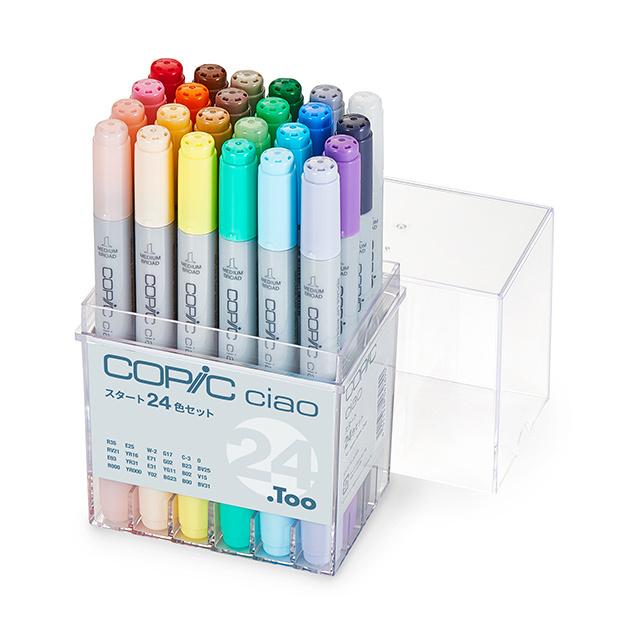 .Too COPIC ciao コピックチャオ スタート 24色セット 12503045 : 12503045 : Office WOW！ - 通販  - Yahoo!ショッピング