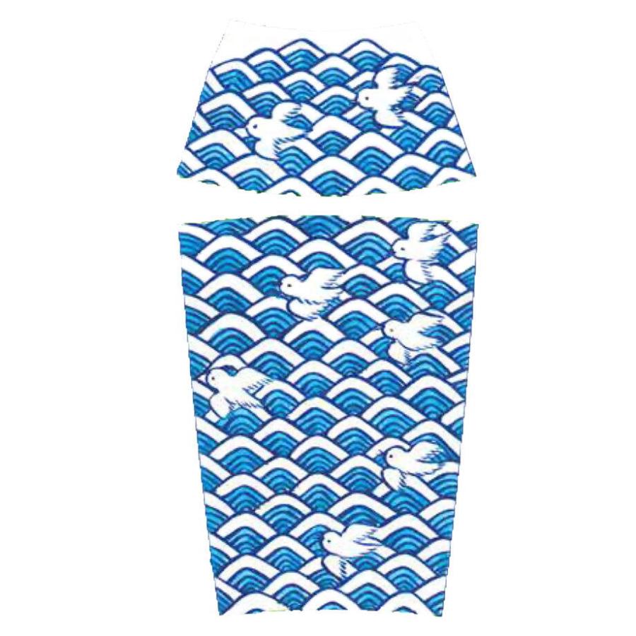 セーラー製　陶器製ボールペン青海波　波千鳥 李荘窯製 セーラー製 陶器製ボールペン青海波 波千鳥 李荘窯製