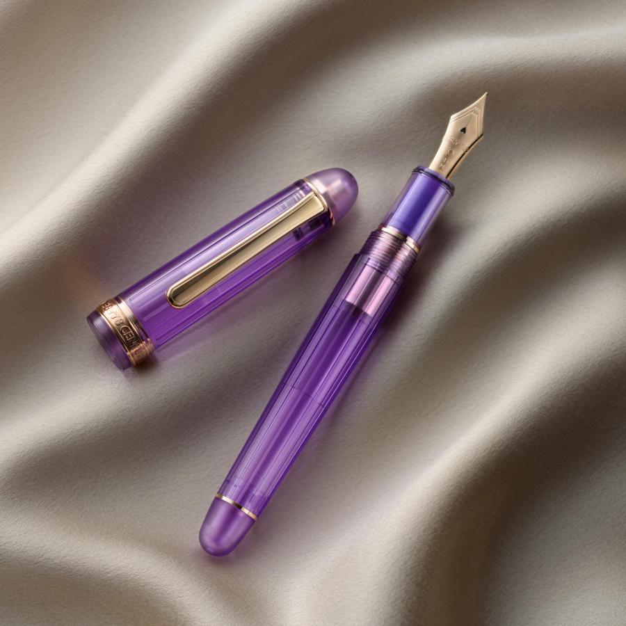 PLATINUM プラチナ万年筆 #3776 CENTURY ニース #87 ラヴァンド 万年筆 PNB-20000R M 中 1691873の画像