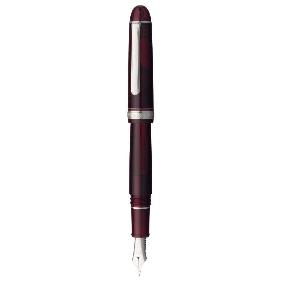 PLATINUM プラチナ万年筆 #3776 CENTURY ロジウムフィニッシュ #71 ブルゴーニュ 万年筆 PNB-18000CR B 太 1752714 | #3776 センチュリー