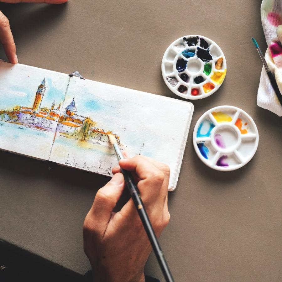 ホルベイン Etchr エッチャー 陶器製 ミニパレット 19仕切り 210166