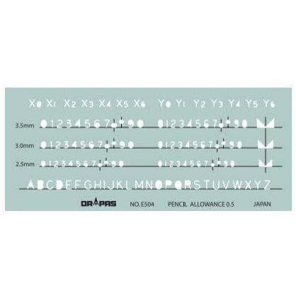 ドラパス テンプレート E504 建築文字記号定規 31504 bme6fzu DRAPAS ドラパス テンプレート E型 建築文字記号定規 No.31-E504