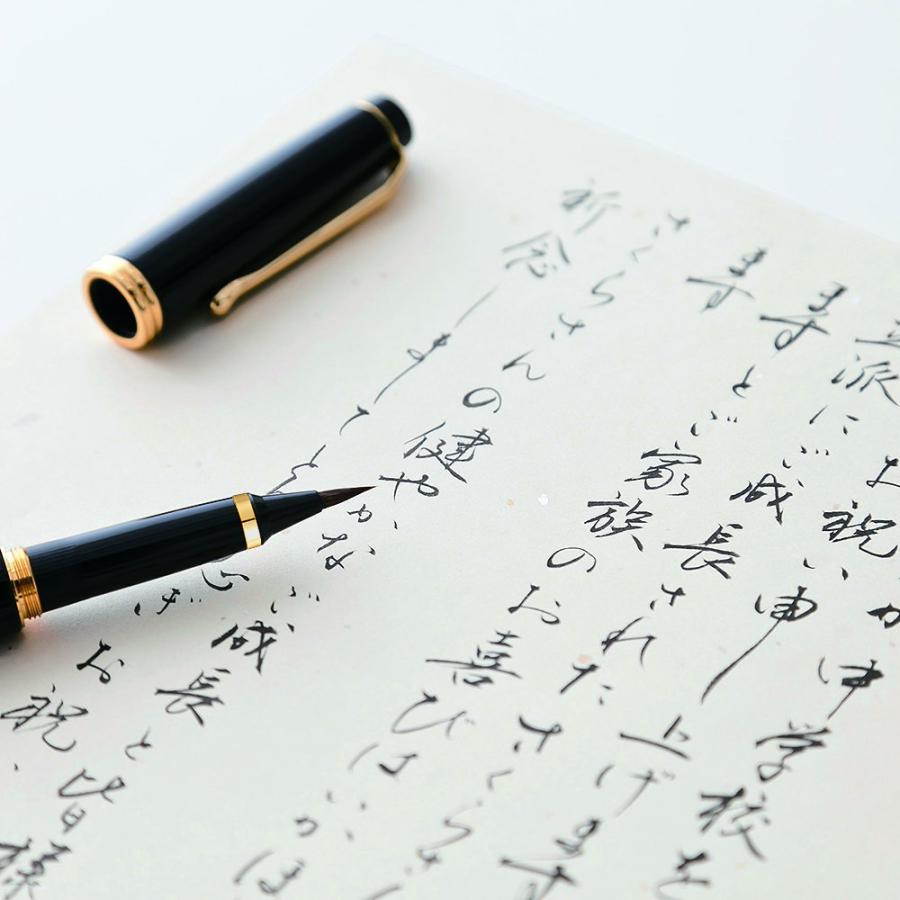 呉竹 くれ竹万年毛筆 夢銀河 蒔絵物語 枝垂桜 DAY140-32 : Office WOW