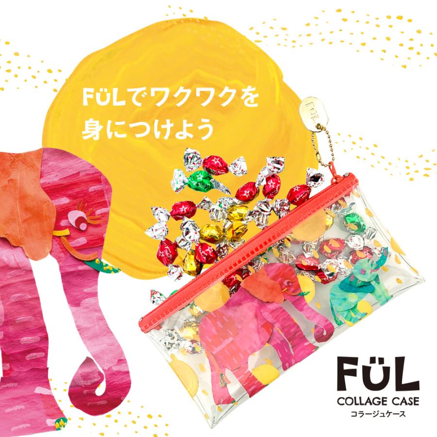 共栄プラスチック FUL コラージュケース デザイン03 love love elephant F-CC-03｜wow｜04