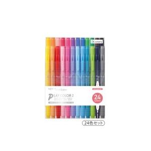 トンボ鉛筆 水性サインペン プレイカラー2 24色セット GCB-012