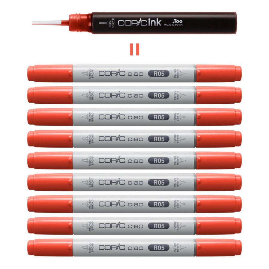 コピック（COPIC） .Too COPIC ink コピックインク 単品 R : Office
