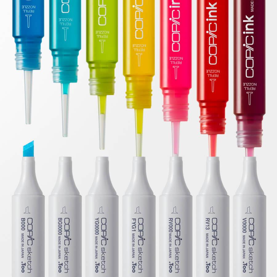 Copic .TOO バリオスインク 35本 25cc バラ売り可 コピック（COPIC） .Too COPIC ink コピックインク 単品 YR : Office
