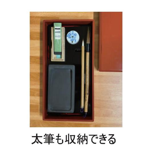 呉竹 硯箱根来 朱×黒 KB414-90 : Office WOW！ - 通販 - Yahoo
