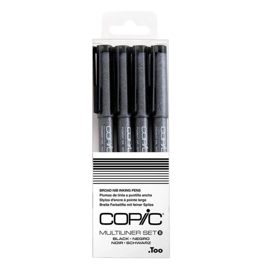 .Too COPIC コピックマルチライナー 4本組 ブラックBセット 12507004 :multi-4black-b:Office WOW！ -  通販 - Yahoo!ショッピング