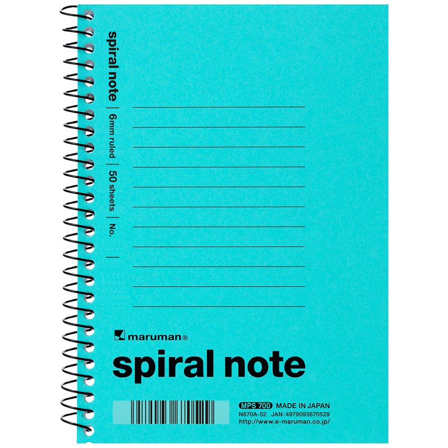 maruman（マルマン） メモ スパイラルノート 1960 A6 メモリ入6mm罫