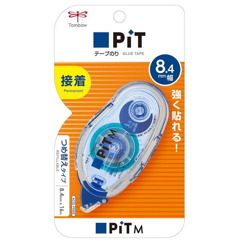 トンボ鉛筆 テープのり ピットテープM 8.4mm幅 つめ替えタイプ PN-MS8