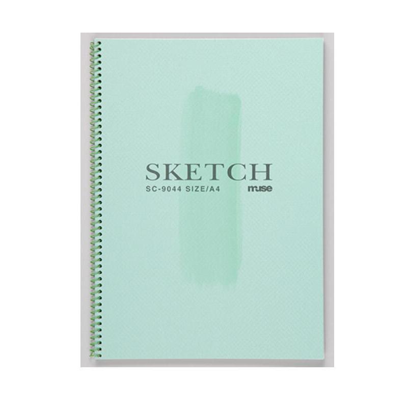 MUSE ミューズ 学校 美術 修学旅行用 スケッチブック F4サイズ 表紙色