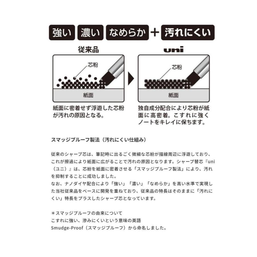 三菱鉛筆 uni ユニ シャープ替芯 硬度B 0.5mm ULS0540B｜wow｜02