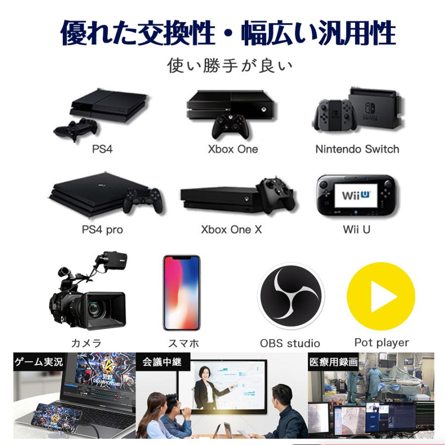 キャプチャーボード Hdmi Switch Ps4 Xbox 4kパススルー ビデオキャプチャー ゲームキャプチャー1080p 60fps ゲーム録画 ライブ配信 Youtube Twitch Capture 130 Ainohot アウトドア専門店 通販 Yahoo ショッピング