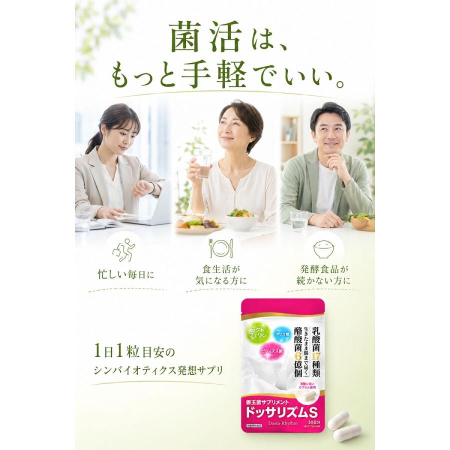 ドッサリズム 酪酸菌 サプリ サプリメント 乳酸菌 ラクトフェリン