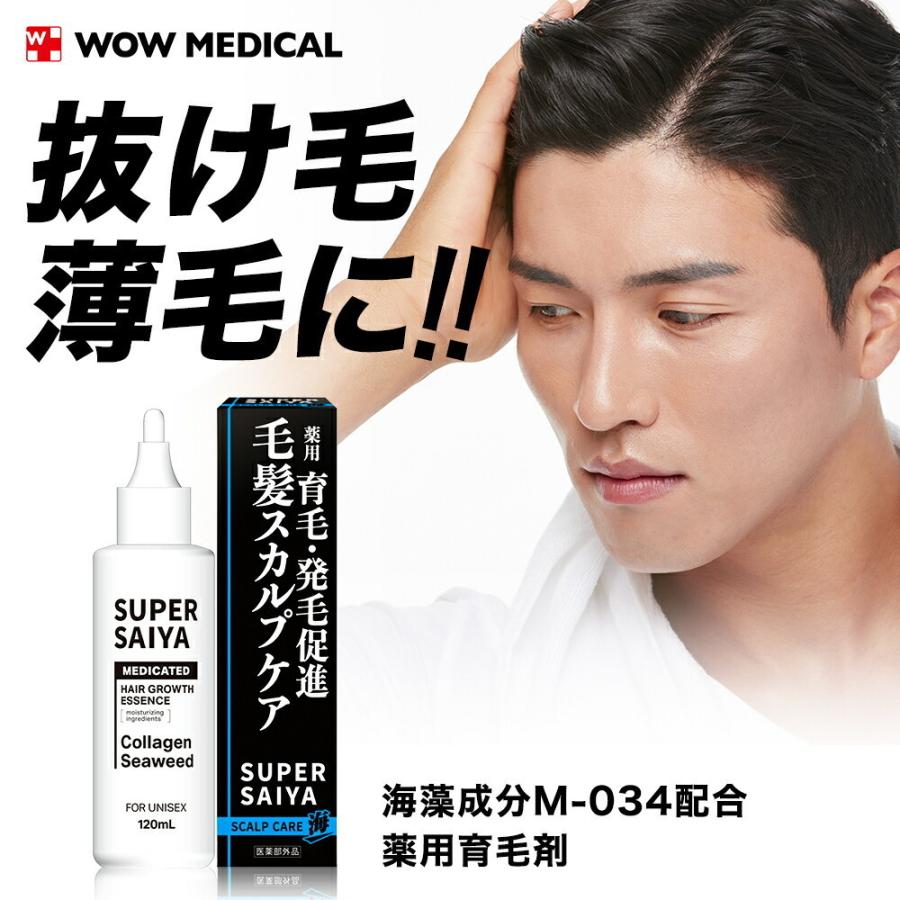 SUPER SAIYA 育毛剤 男性用 育毛 発毛促進 抜け毛予防 スカルプケア