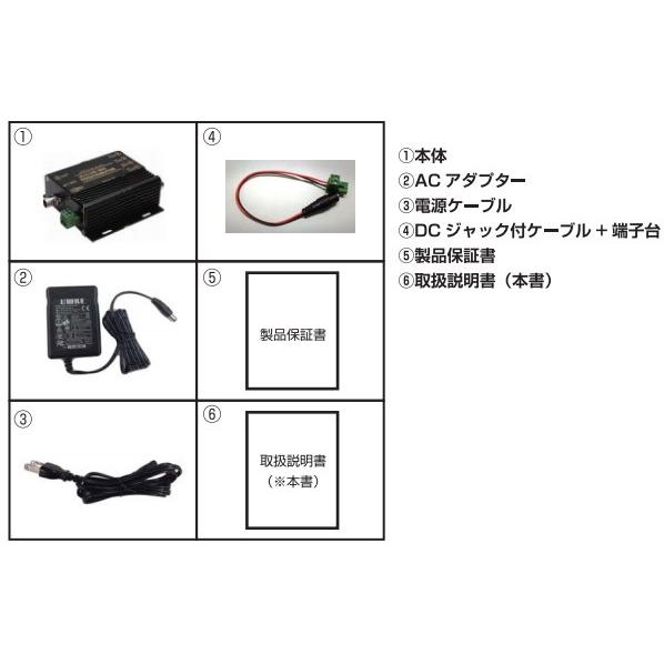EX-SDI／HD-SDI／3G-SDI防犯カメラ用映像4分配器　catFE-B024 |  | 03