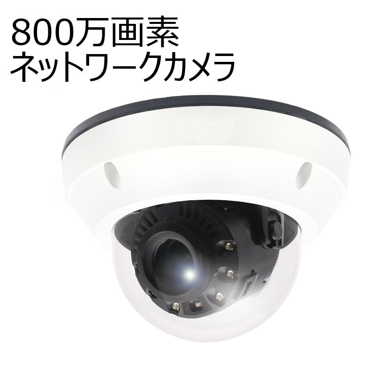 日本防犯システム 8メガピクセル PoE屋外IRドーム型ネットワークカメラ