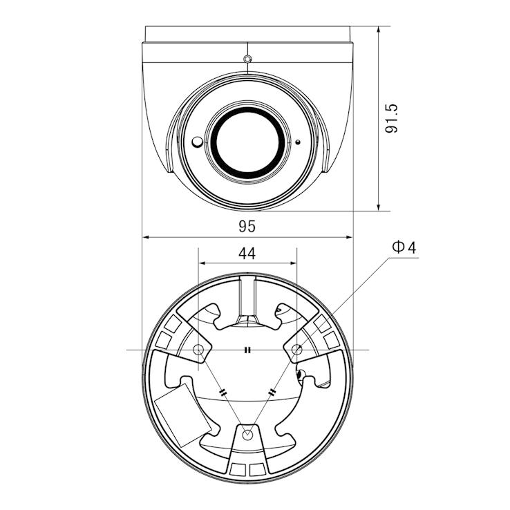 400万画素防水ドーム型IPカメラ　IP-WD11　マザーツール　屋外対応 | マザーツール | 01