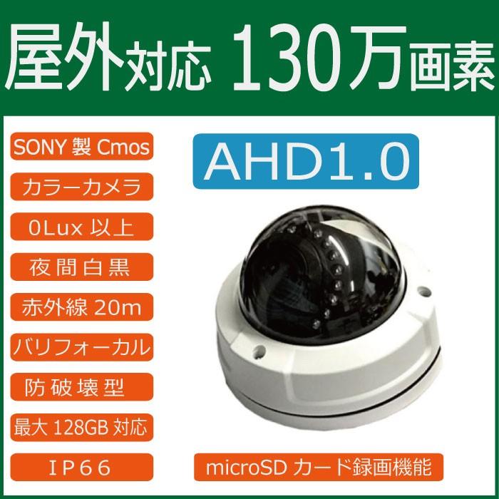 野外相応う microSD歌留多録画役立つこと積み上げる130万絵素AHDドームカメラ ITR-DM720PVFSD 防犯カメラ-キッチン、日用品、文具-防災、防犯、セーフティ