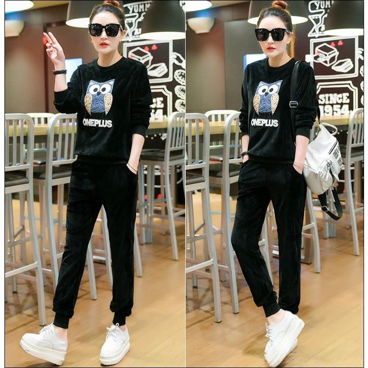 ベロア セットアップ レディース ジャージ上下 スウェット上下 スポーツウェア スエット上下セット ルームウェア 部屋着 パジャマ レディース 秋冬 F-1016 |  | 03