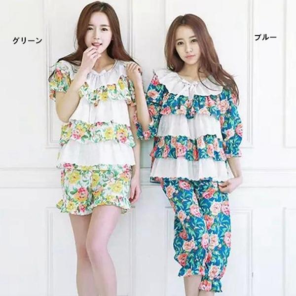 パジャマ セットアップ ルームウェア レディース 半袖 夏 おしゃれ 部屋着 パジャマ ルームウエア 寝巻き 上下セット レディース 女性 花柄 可愛い F 721 F 721 Woyoj 通販 Yahoo ショッピング