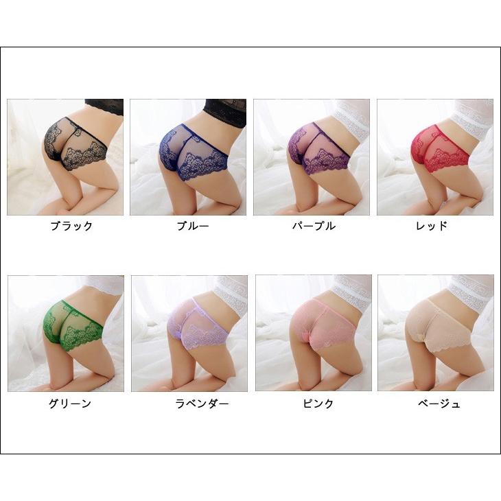 ショーツ レディース 総レース セクシー ランジェリー ストレッチ 花柄
