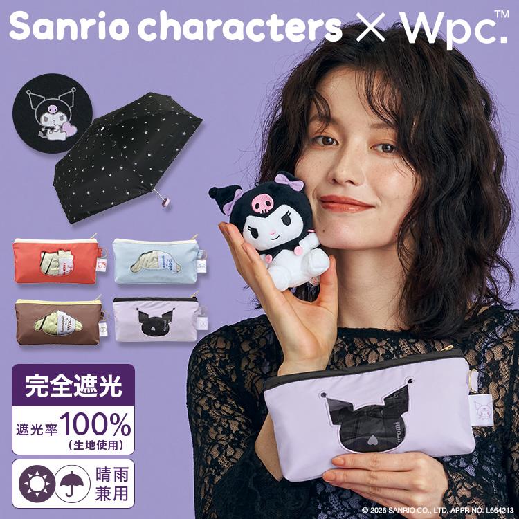 Wpc. 日傘 折りたたみ傘 サンリオ レディース コンパクト 遮光率100