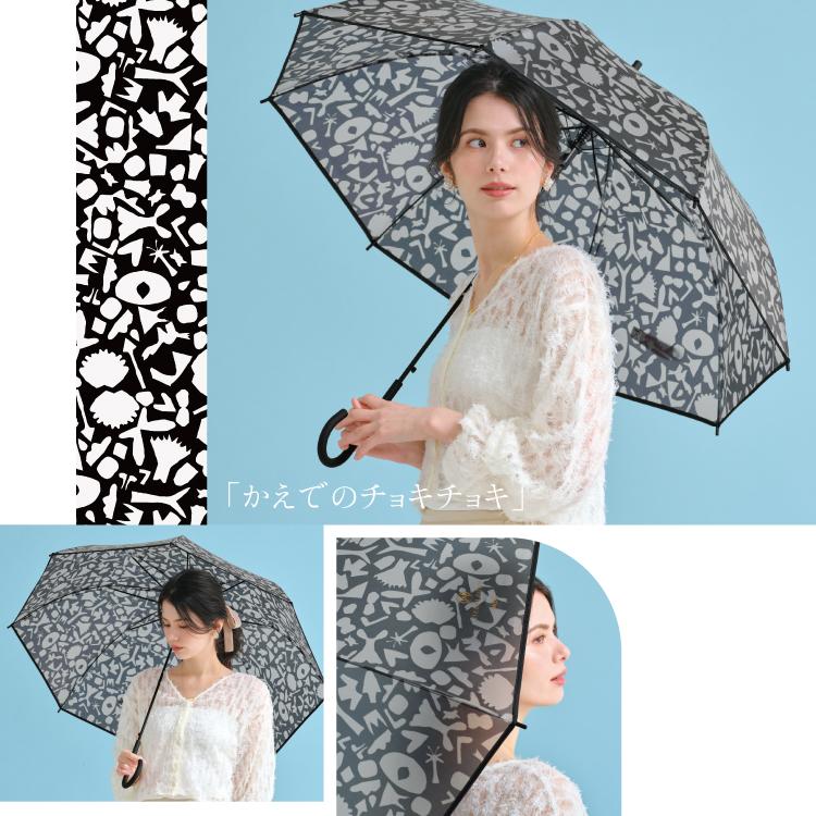 Wpc. 傘 ワンタッチ ビニール傘 ジャンプ傘 雨傘 長傘 HERALBONY