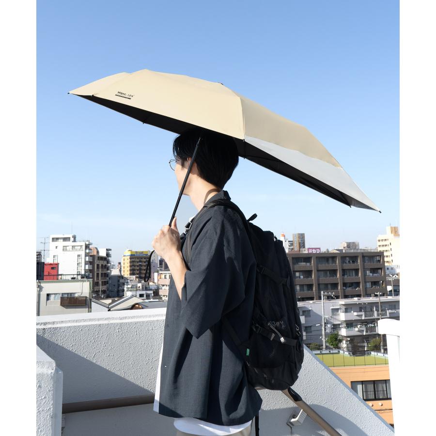 Wpc. IZA 日傘 折りたたみ傘 後ろが濡れない 完全遮光 晴雨兼用 遮光率