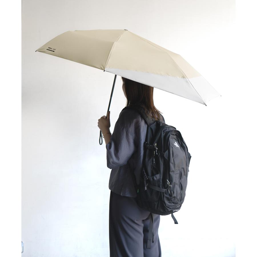 Wpc. IZA 日傘 折りたたみ傘 後ろが濡れない 完全遮光 晴雨兼用 遮光率