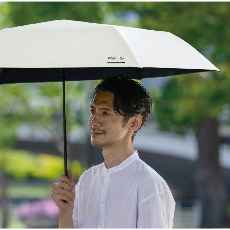 Wpc. IZA 日傘 折りたたみ傘 軽量 大判 大きい 完全遮光 晴雨兼用 遮光