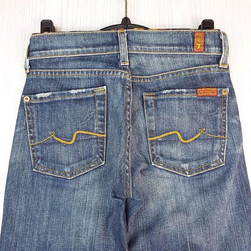 アメリカ製【7 FOR ALL MANKIND】セブン・フォー・オール・マンカインド BOOTCUT DENIM ブーツカットデニム｜サイズ：22インチ　レディース古着｜wpeace｜07