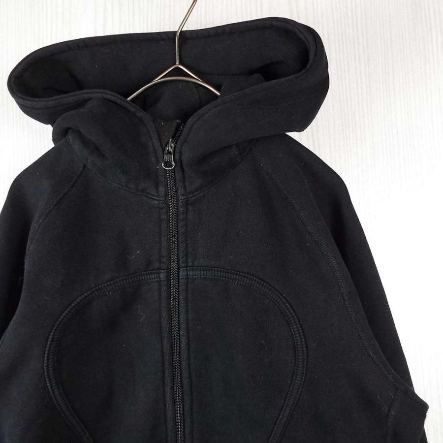 【lululemon】ルルレモン Scuba Hoodie  FLEECE スキューバフーディ 肉厚 パーカー｜ブラック　サイズ：12 レディース古着【湘南倉庫】｜wpeace｜02