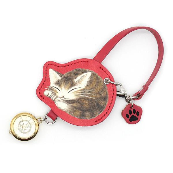 わちふぃーるど（WachiField） レザーチャーム時計 丸猫 わちふぃーる