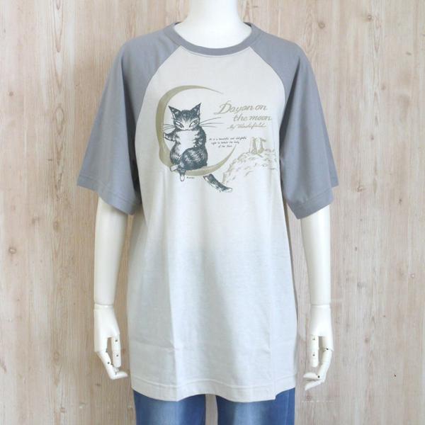 バイカラーラグランT M 月 IV系 わちふぃーるど ダヤン Tシャツ