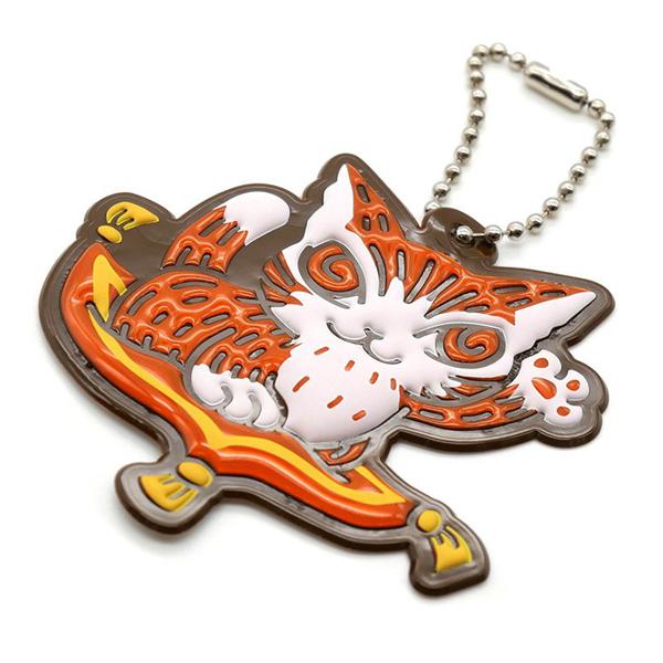 わちふぃーるど（WachiField） リフレクターキーホルダー 絨毯・橙