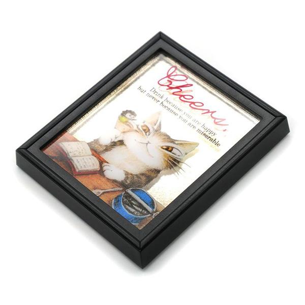 ミニミニパブミラー 乾杯 わちふぃーるどダヤン ネコグッズ : わちふぃ