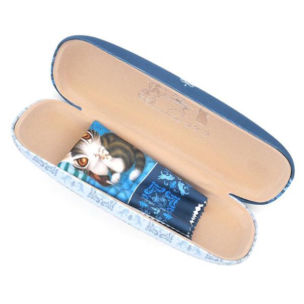 メガネケース 青い街 わちふぃーるどダヤン/ダヤン : わちふぃーるど