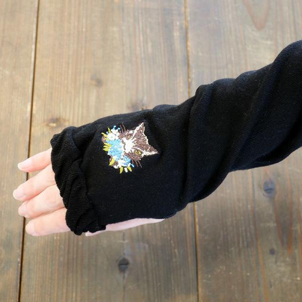 わちふぃーるど（WachiField） 冷感UVアームカバー ミモザ・BK わ