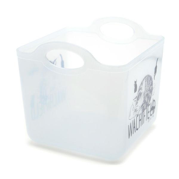 カゴの中のミニ、ミニ、キャット ミニソフトバスケット 青い街 わちふぃーるど ダヤン ネコグッズ