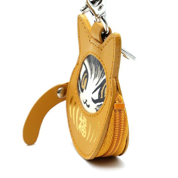 猫だるま小銭キー＃2 黄 わちふぃーるど ダヤン 小銭 ネコ : わちふぃ