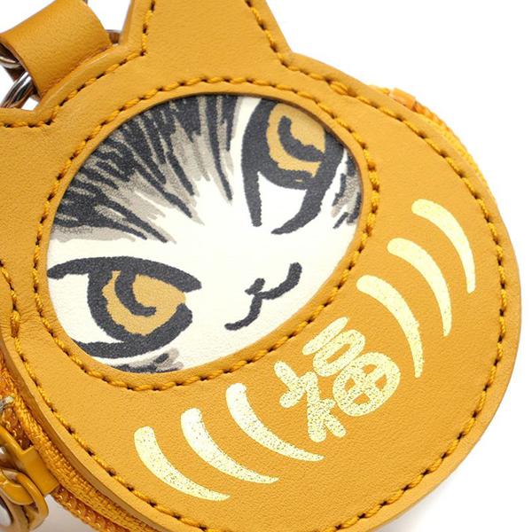 猫だるま小銭キー＃2 黄 わちふぃーるど ダヤン 小銭 ネコ : わちふぃ