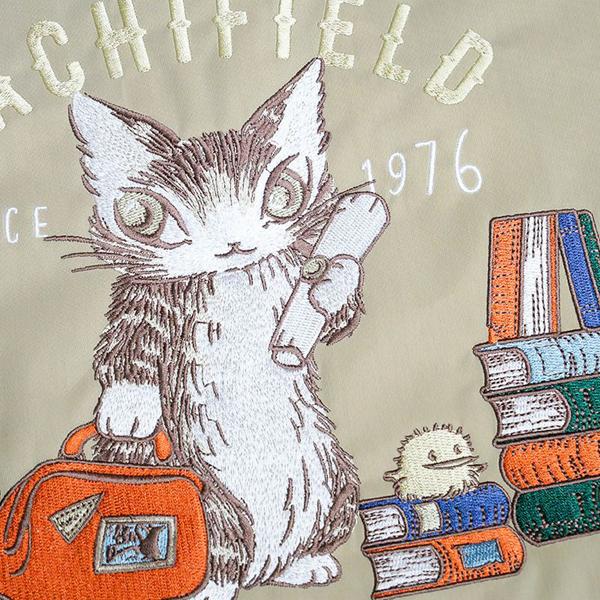 わちふぃーるど（WachiField） 刺繍トート 旅するBABY・ベージュ